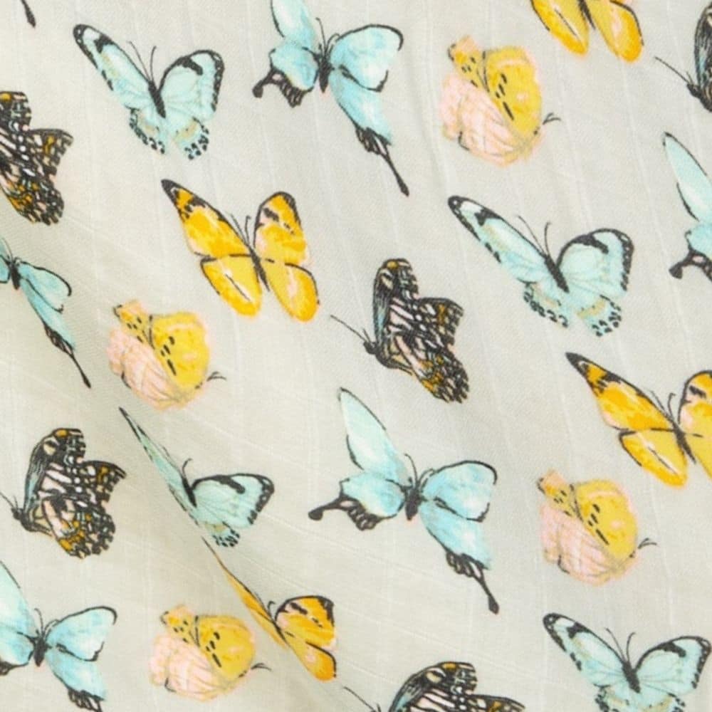 Butterfly Mini Lovey Two-Layer Muslin Security Blanket
