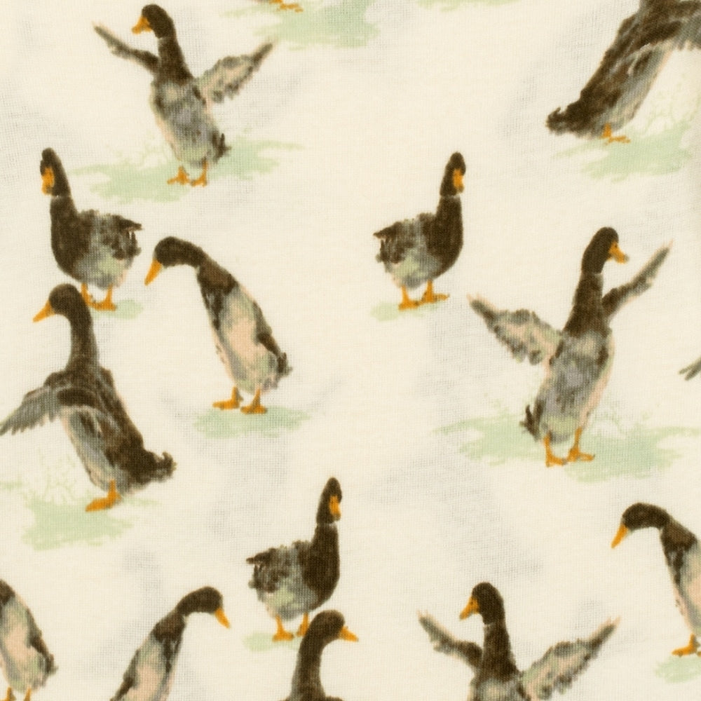 Duck Organic Cotton Snap Footed Romper