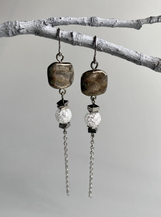 Squared Dangler Earrings