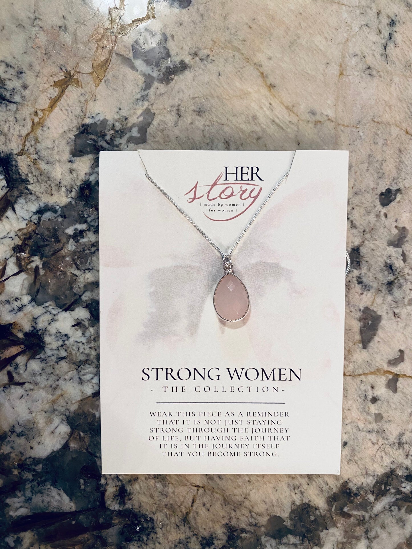 Small Teardrop Necklace - Silver
