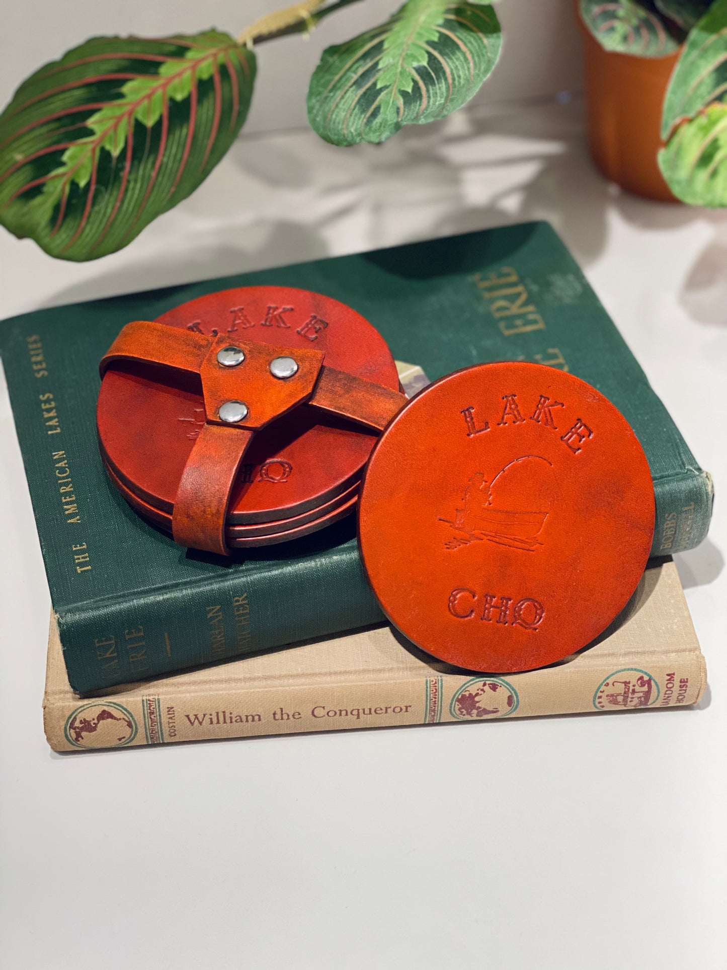 Handcrafted Leather CHQ Coaster