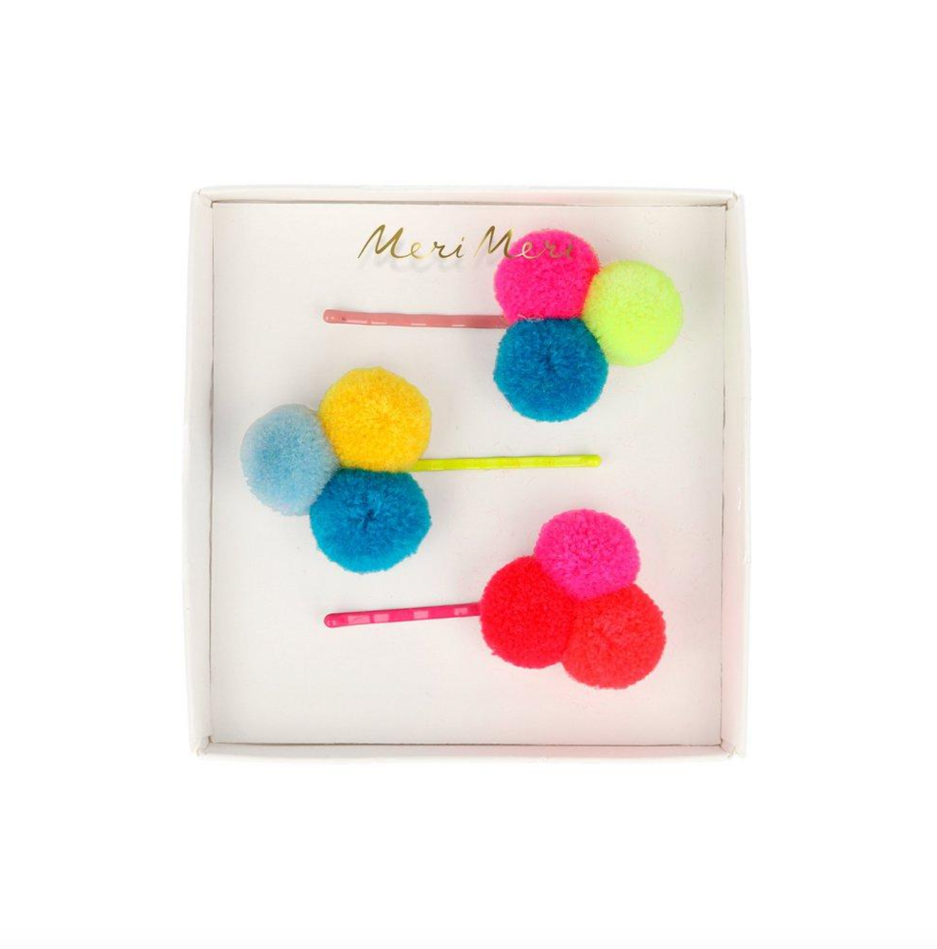 Pompom Hair Slides