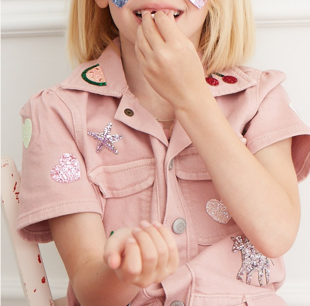Rainbow Glitter Heart Patches