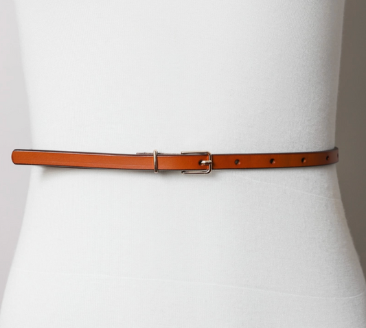 Skinny Cinch Belt - Camel