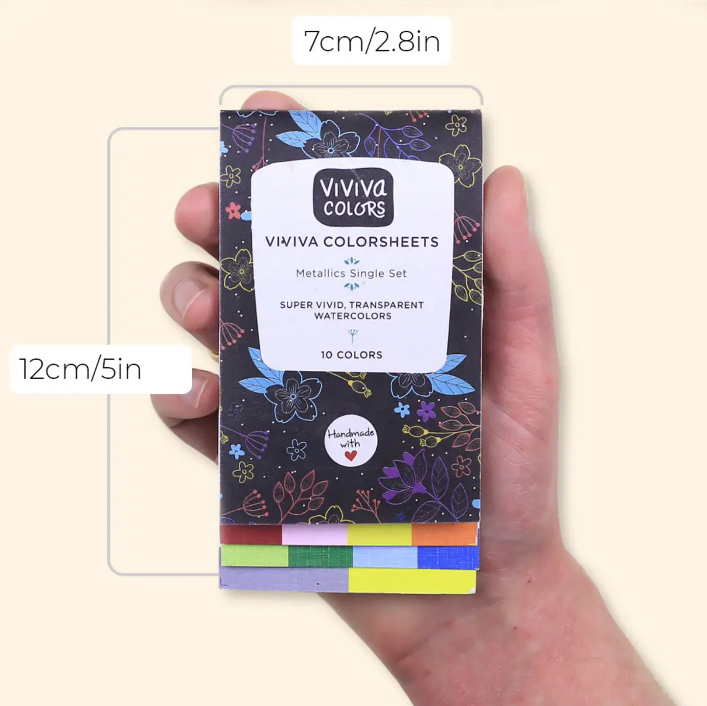 Viviva Colorsheets - Metallics - 10 Watercolors