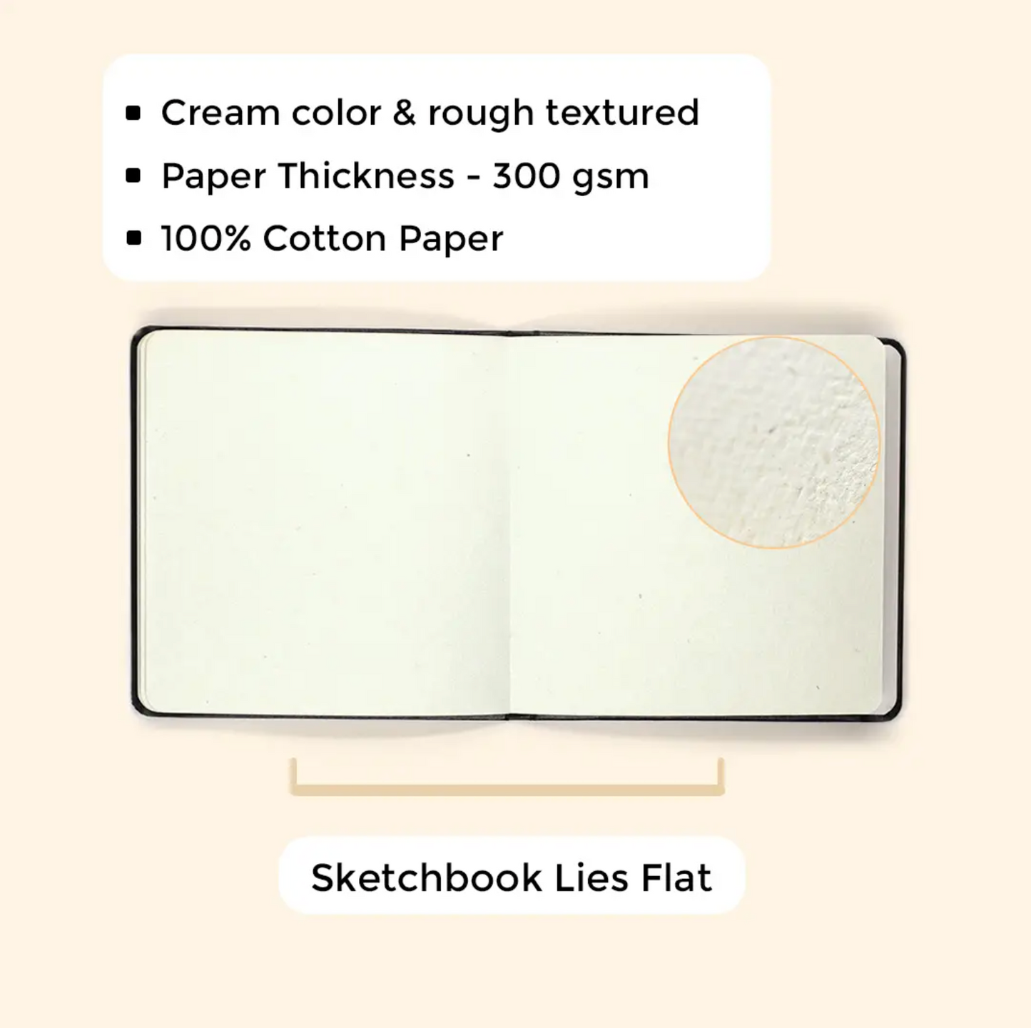 Viviva Sketchbook - Square Handmade Paper