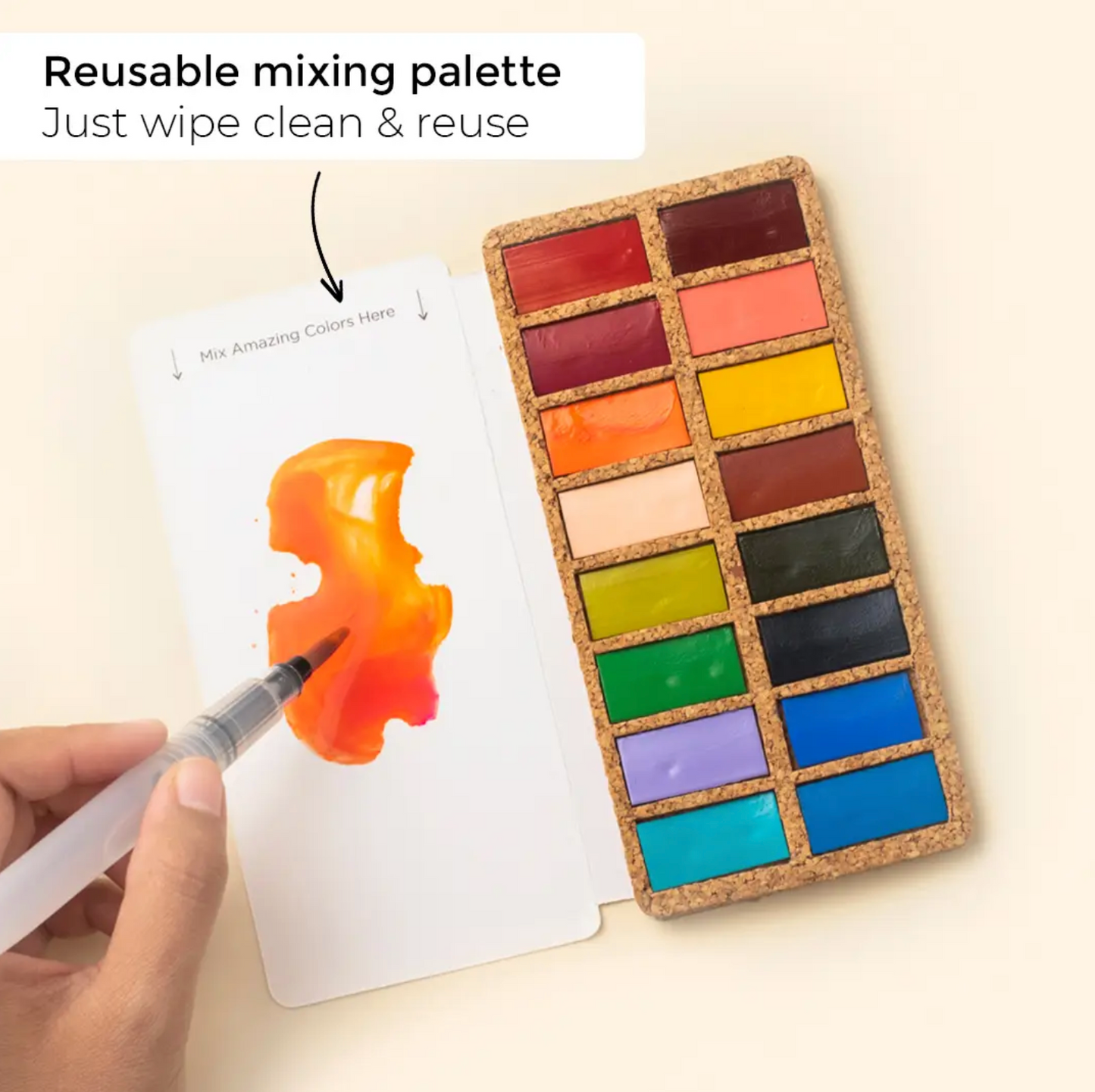 Viviva Watercolor Pans - Spring Set