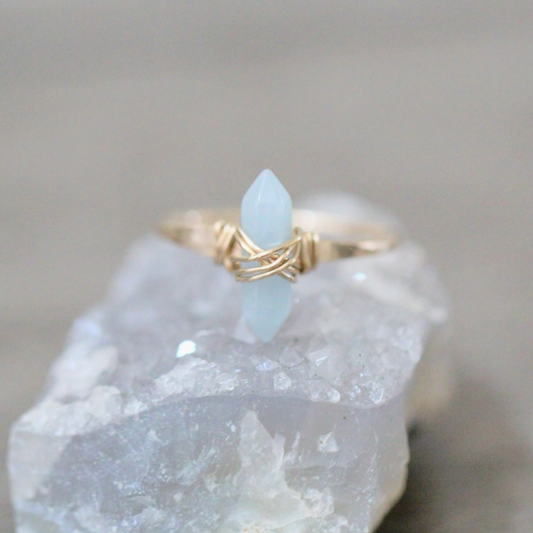 Crest Ring - Aquamarine