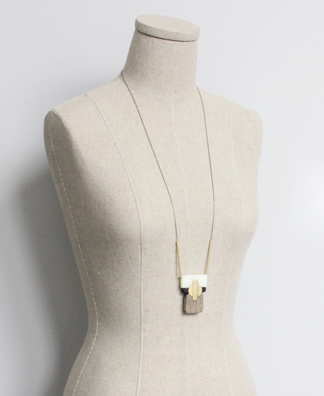 Mixed Media Pendant Necklace