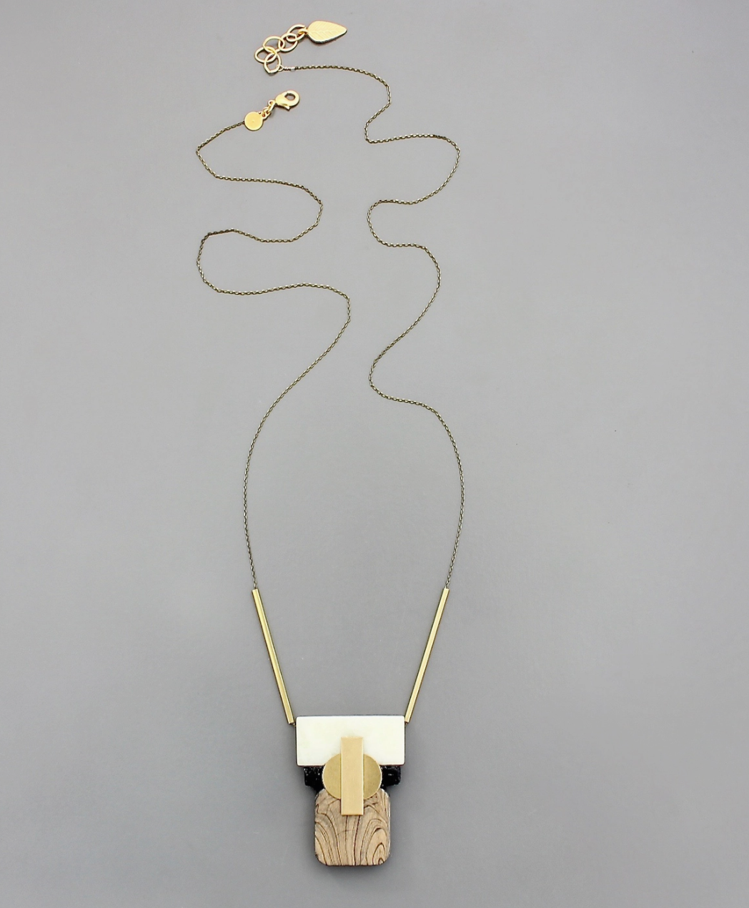 Mixed Media Pendant Necklace