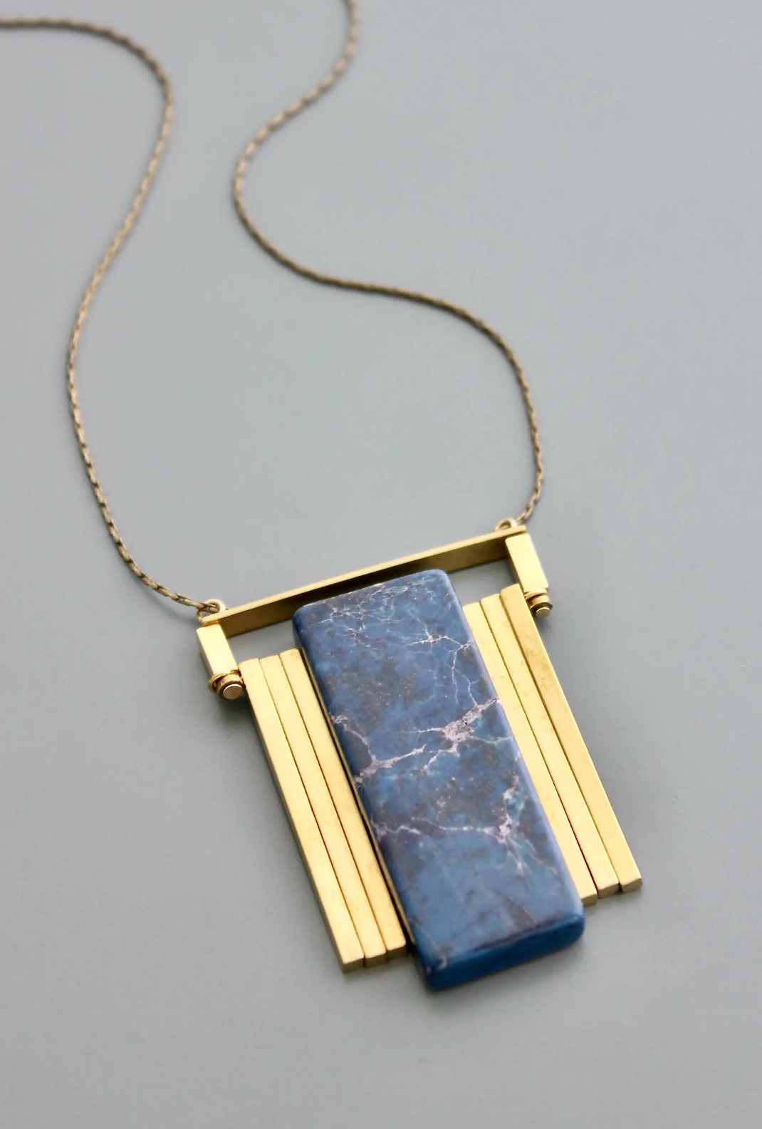 Jasper Pendant Necklace