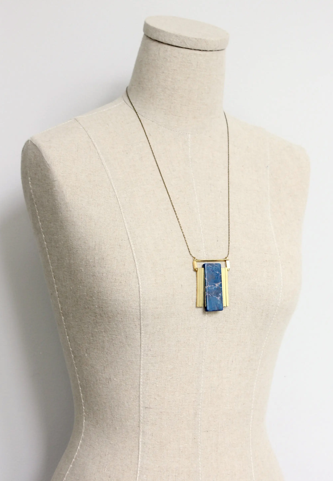 Jasper Pendant Necklace