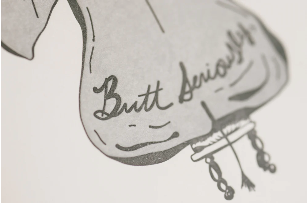 Butt Seriously Thank You - Greeting Card