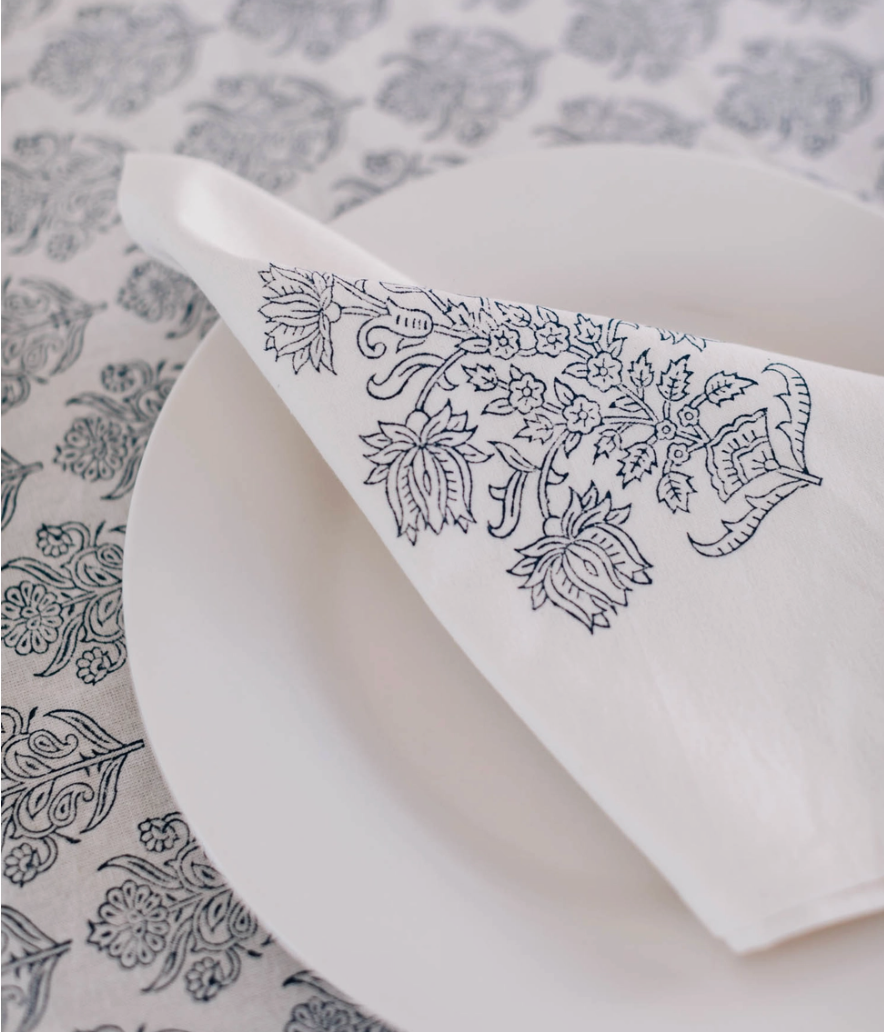 Elegant Block Printed Cloth Napkin