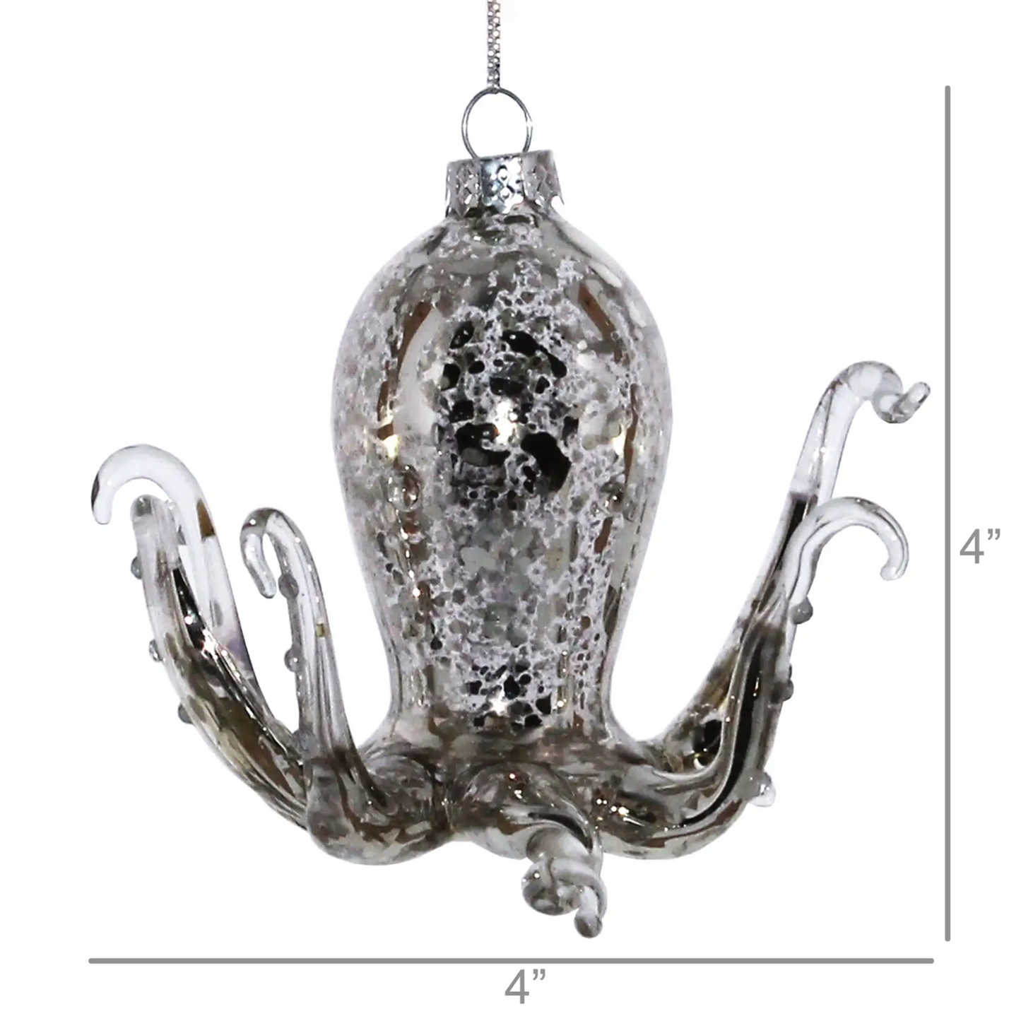 Octopus Glass Ornament
