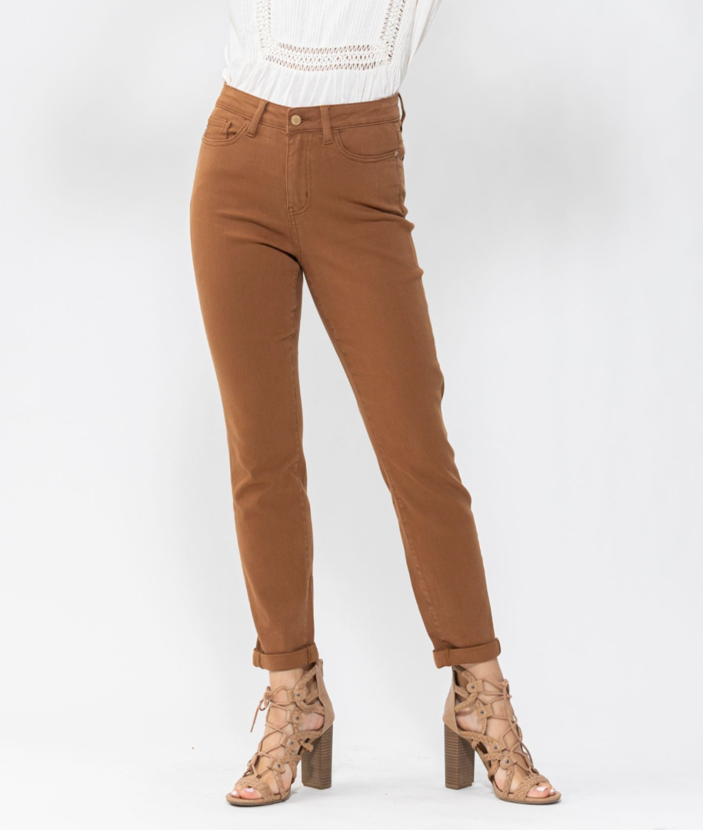 The Caramel Cuffed Jean