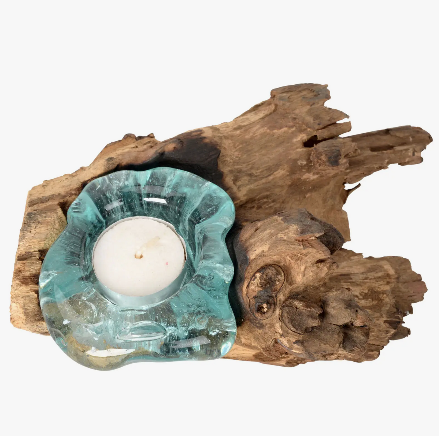 Single Molten Glass Candle