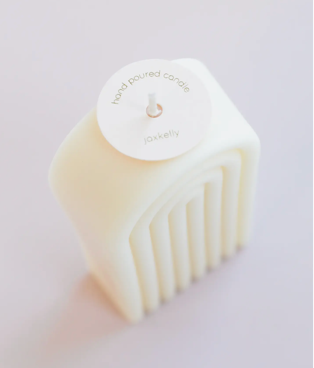 Tall Arch Cream Candle