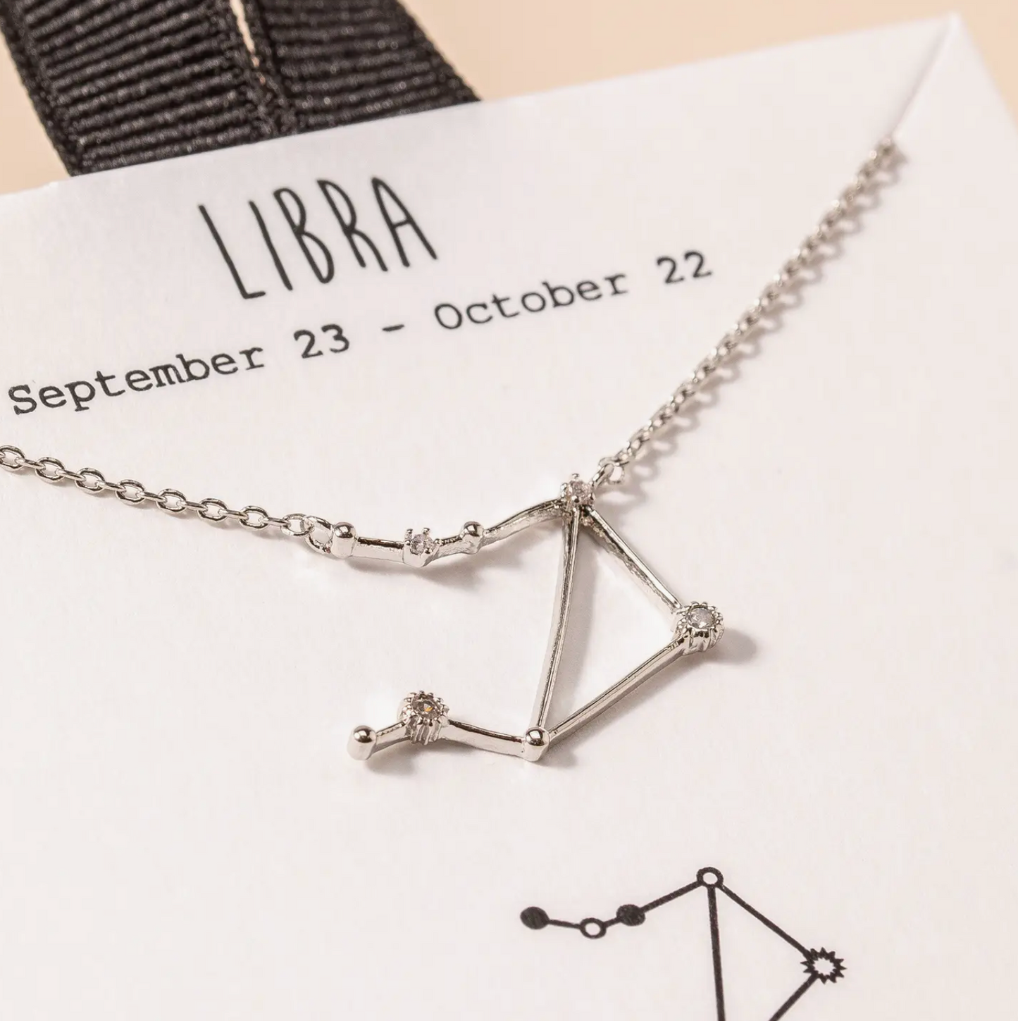 Zodiac Constellation Necklace - Silver
