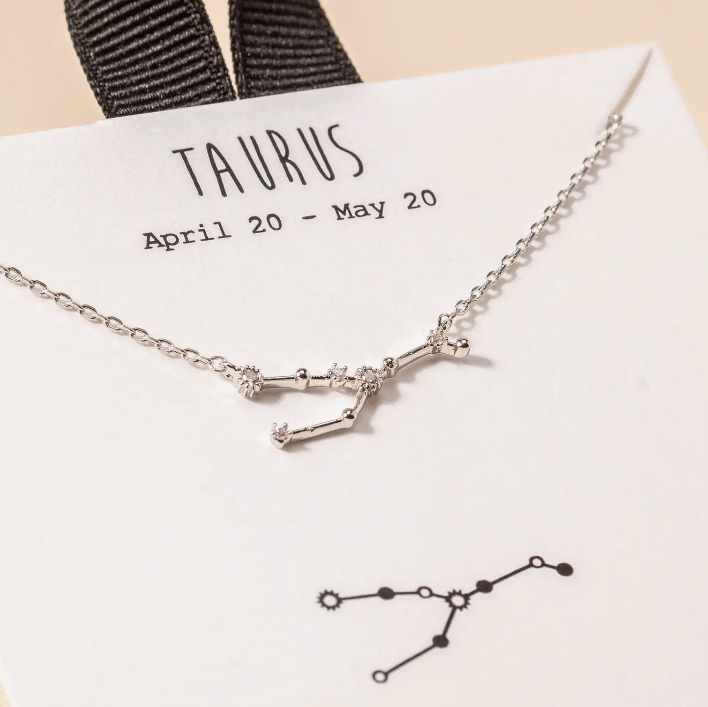 Zodiac Constellation Necklace - Silver