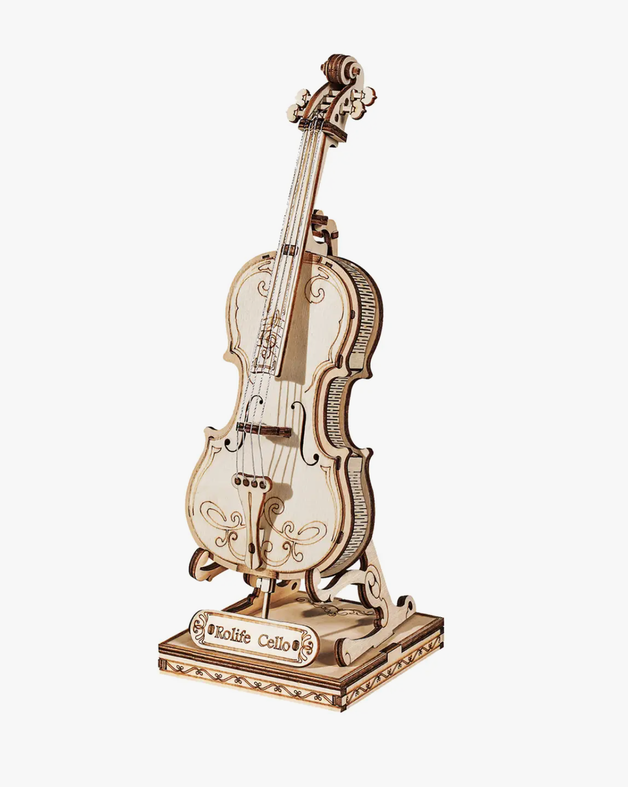 3D Wooden Puzzle: Cello