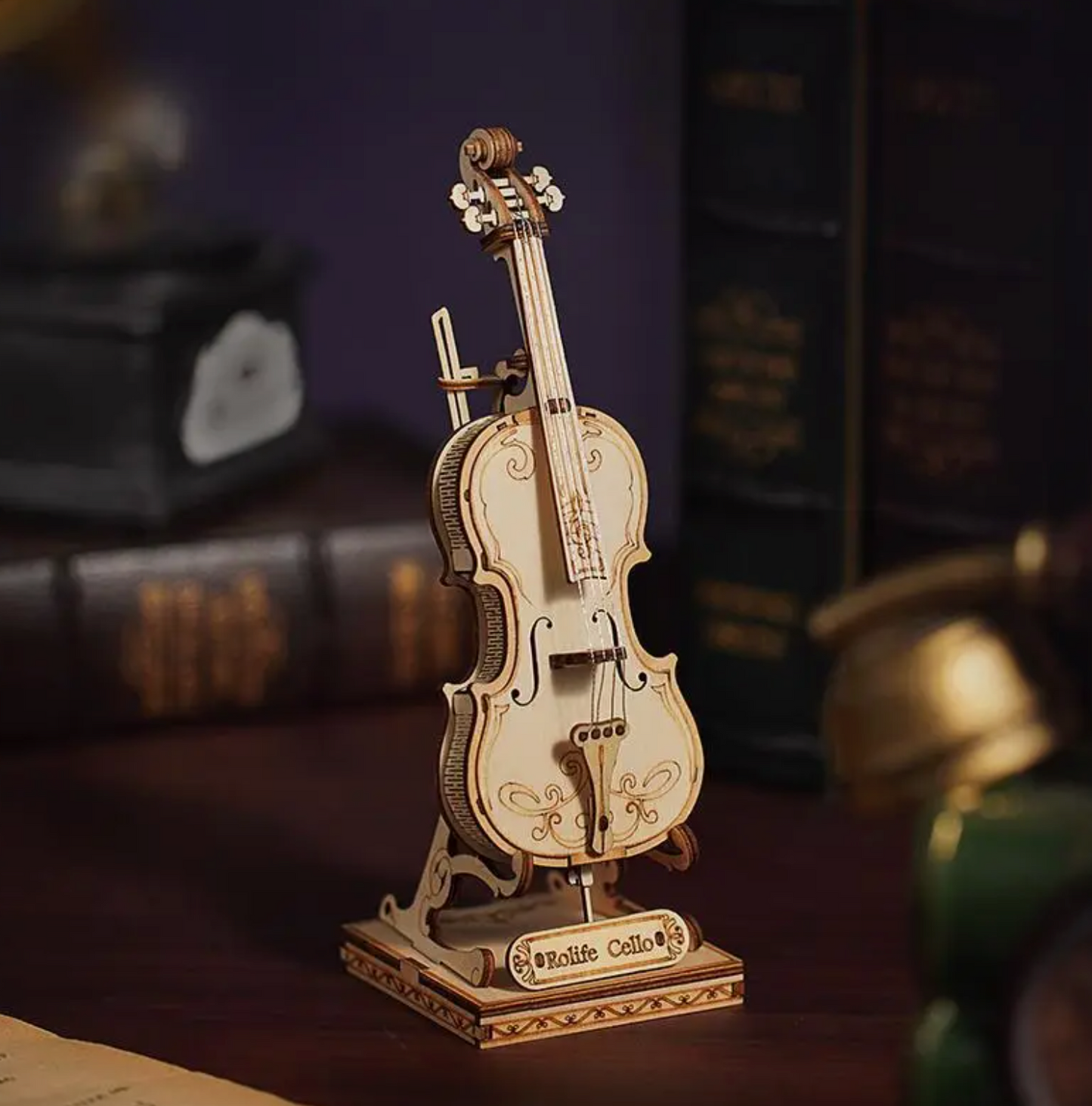 3D Wooden Puzzle: Cello