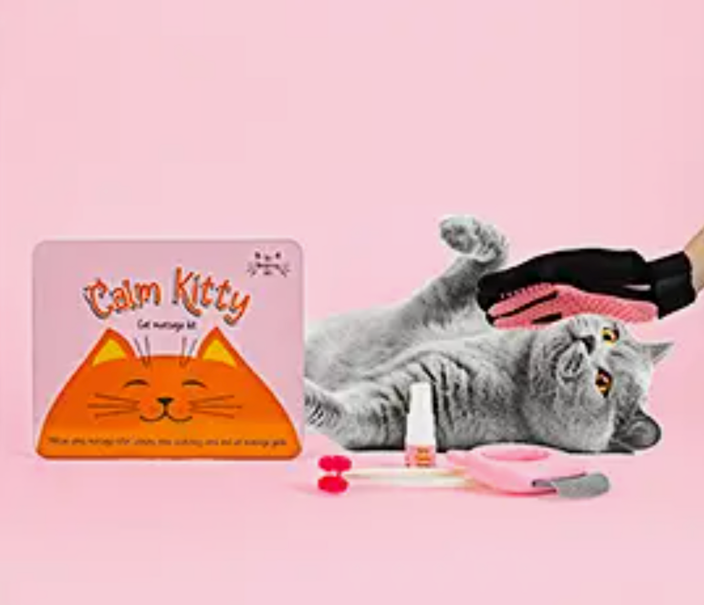 Calm Kitty Cat Massage Kit