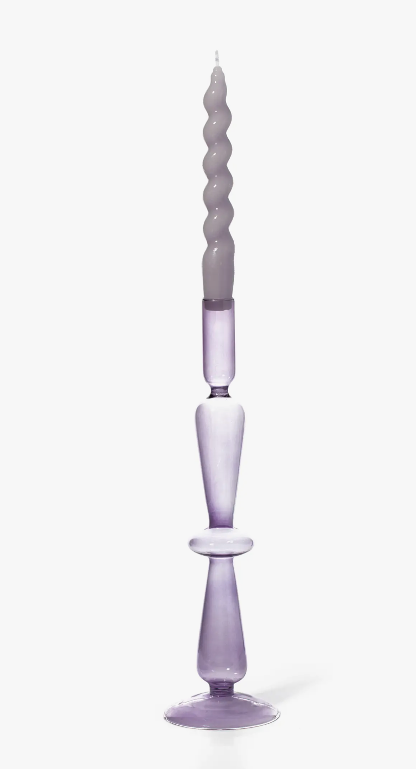 Glass Taper Holder - Lilac