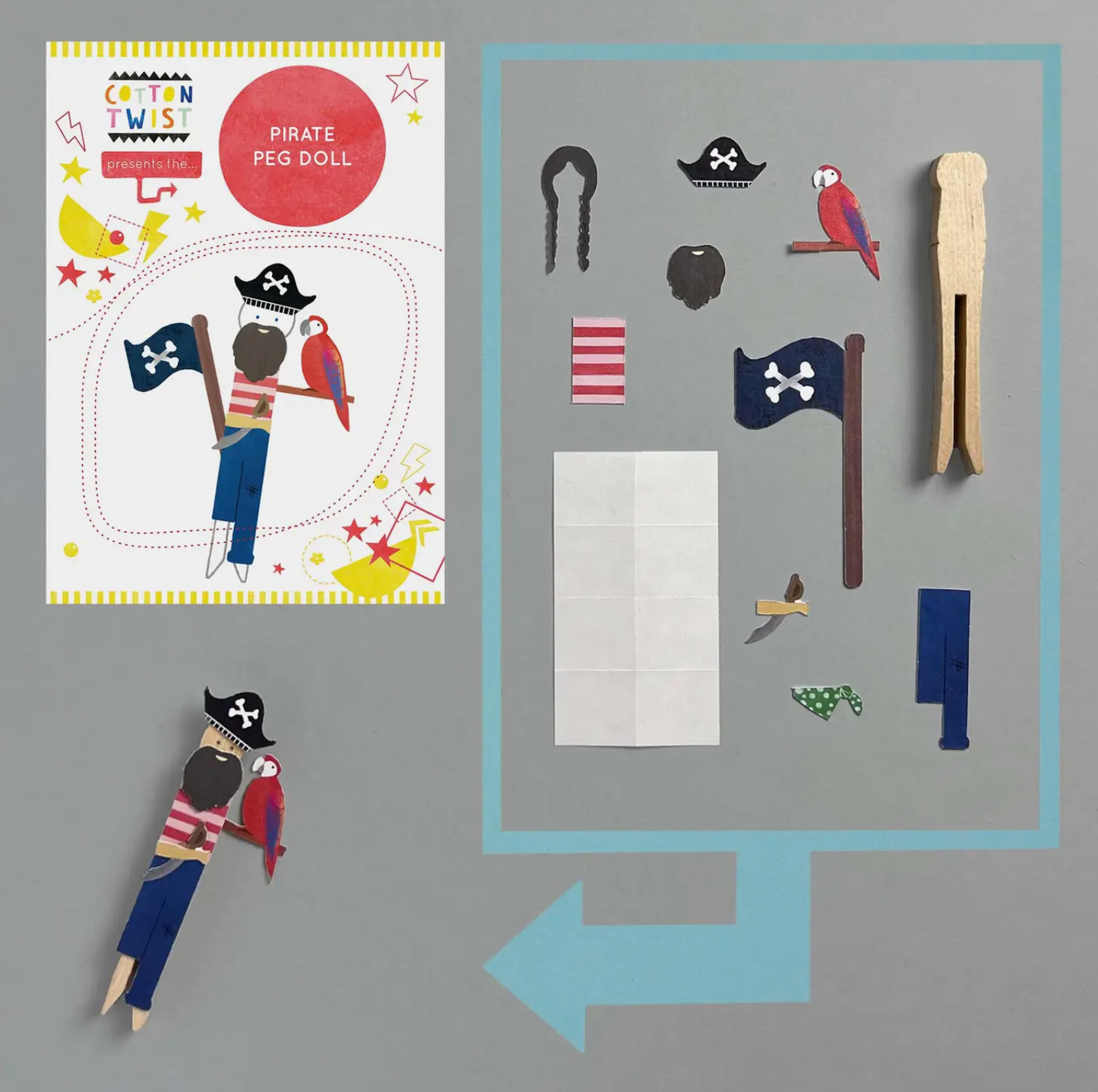 Make Your Own Pirate Peg Doll