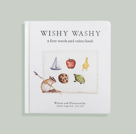 Wishy Washy: A Board Book of First Words and Colors
