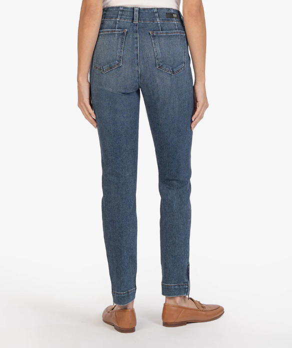 Reese Straight With Slanted Pocket Zip Side Hem