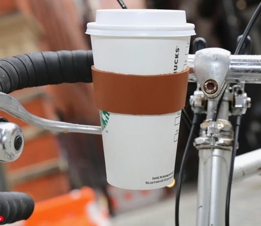 Leather Bike Cup Holder