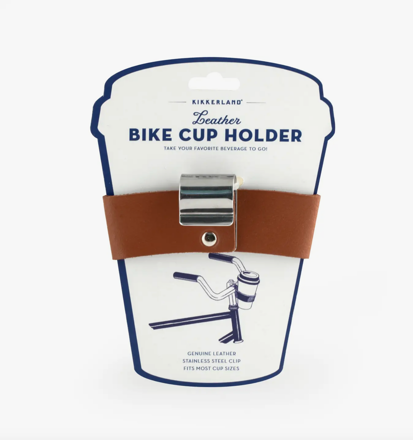 Leather Bike Cup Holder