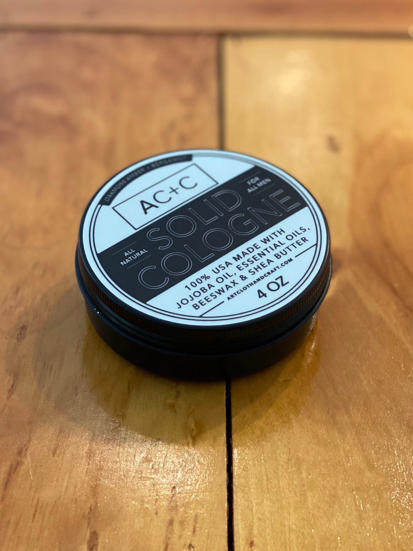 Oakmoss Amber + Bergamot Solid Cologne