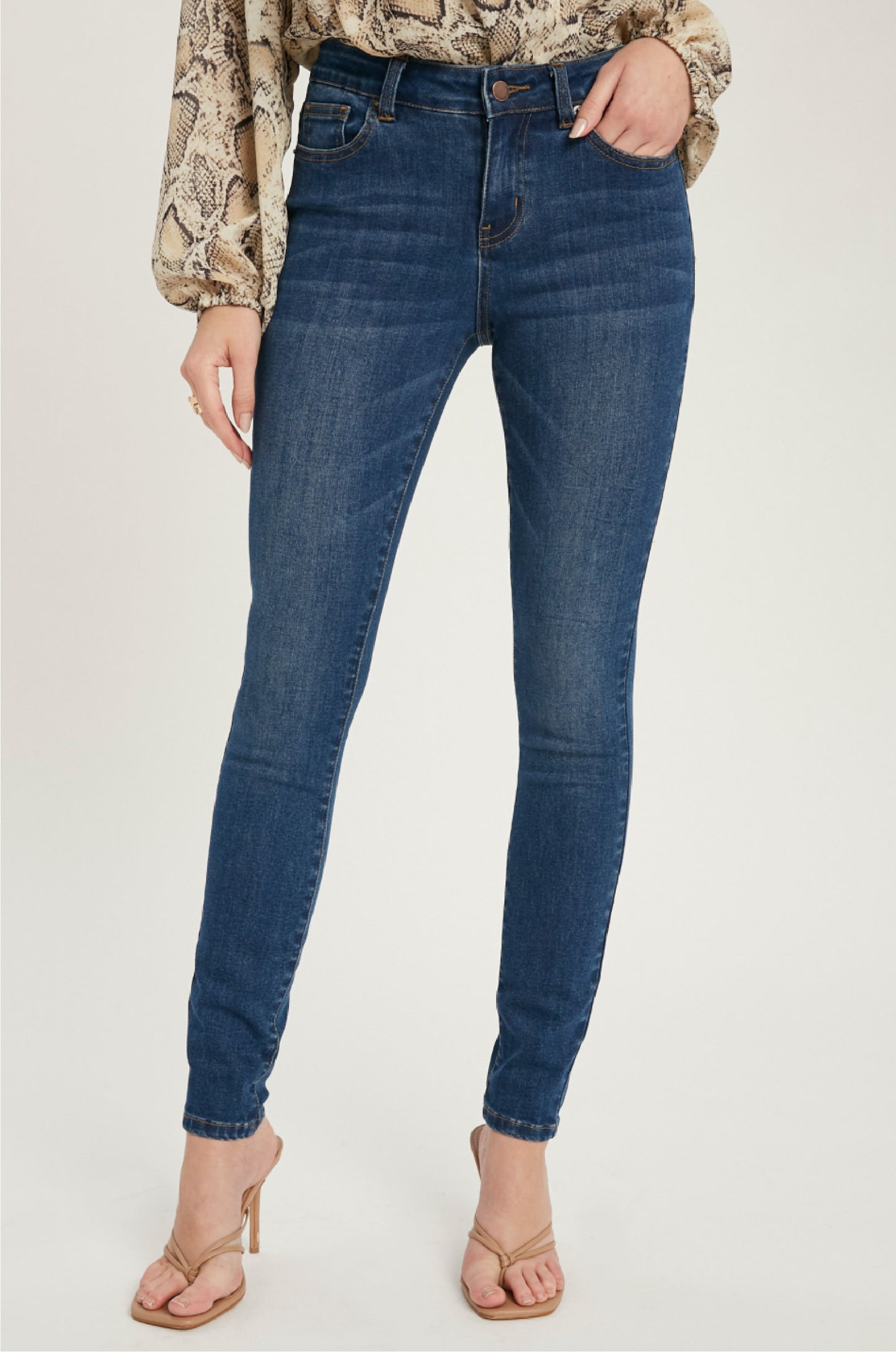 Mid-Rise Skinny Jeans