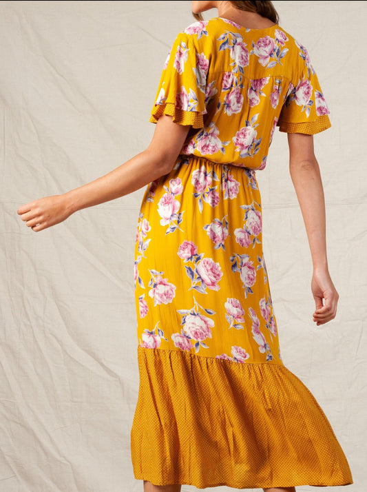 Aries Floral Print Dress