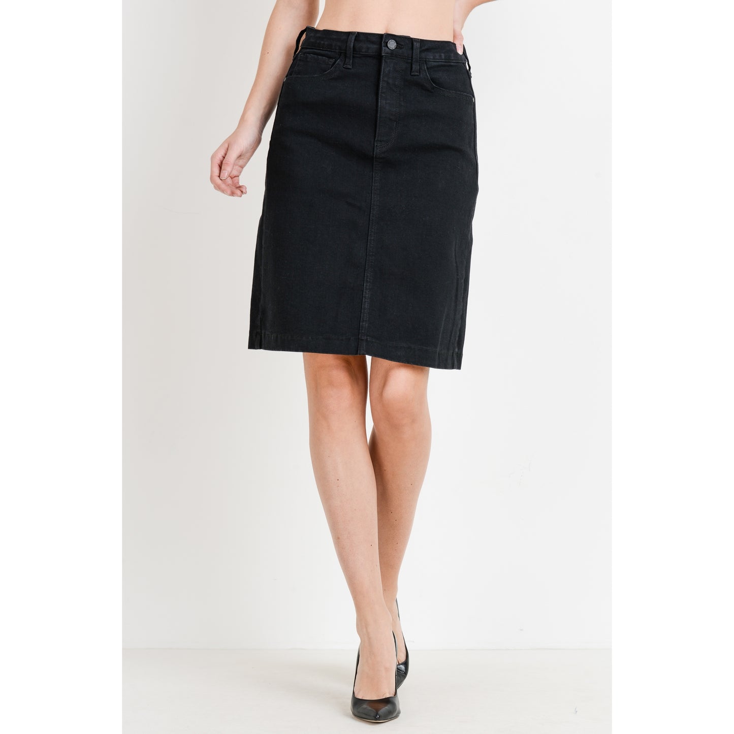Long Denim Skirt
