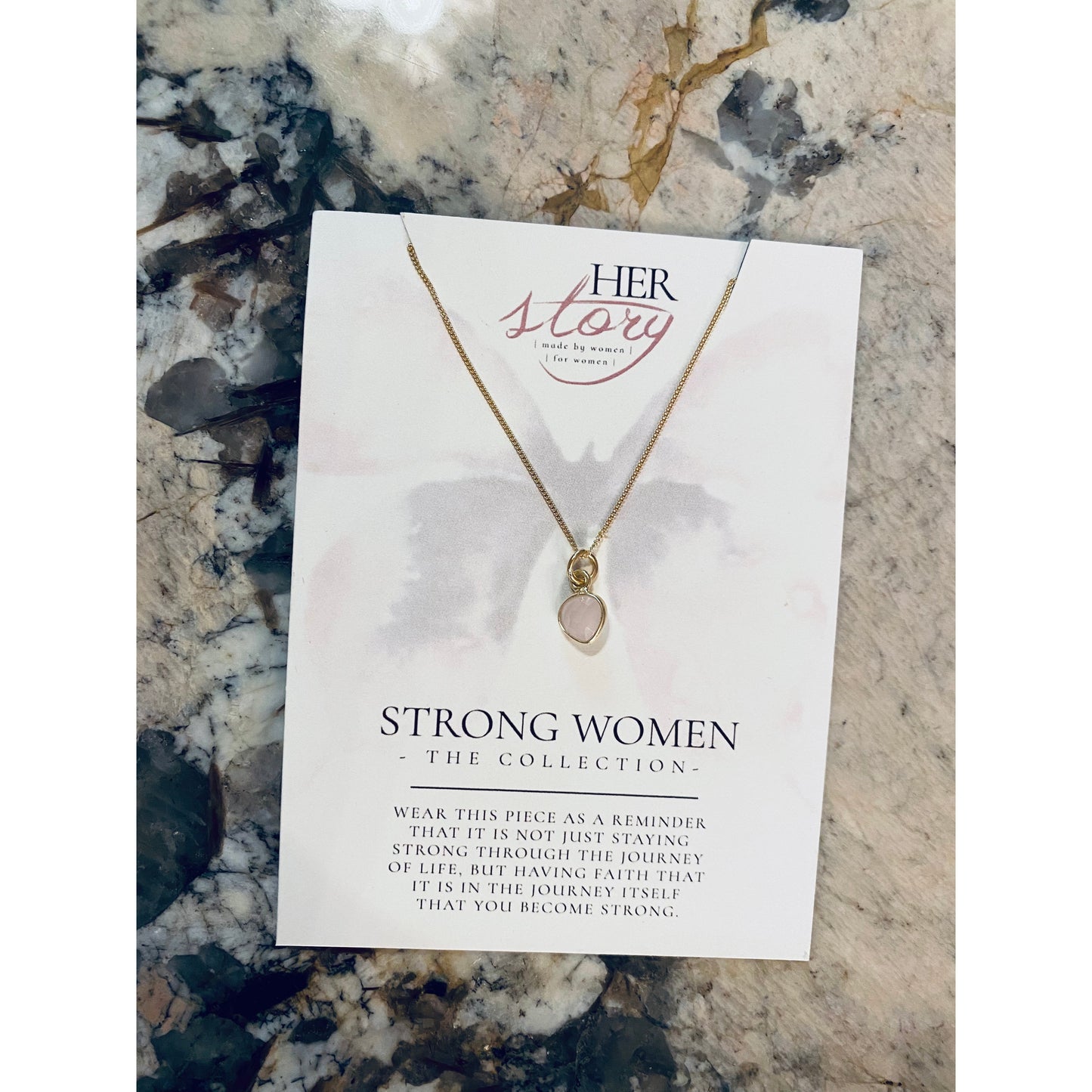 Mini Gemstone Necklace - Gold