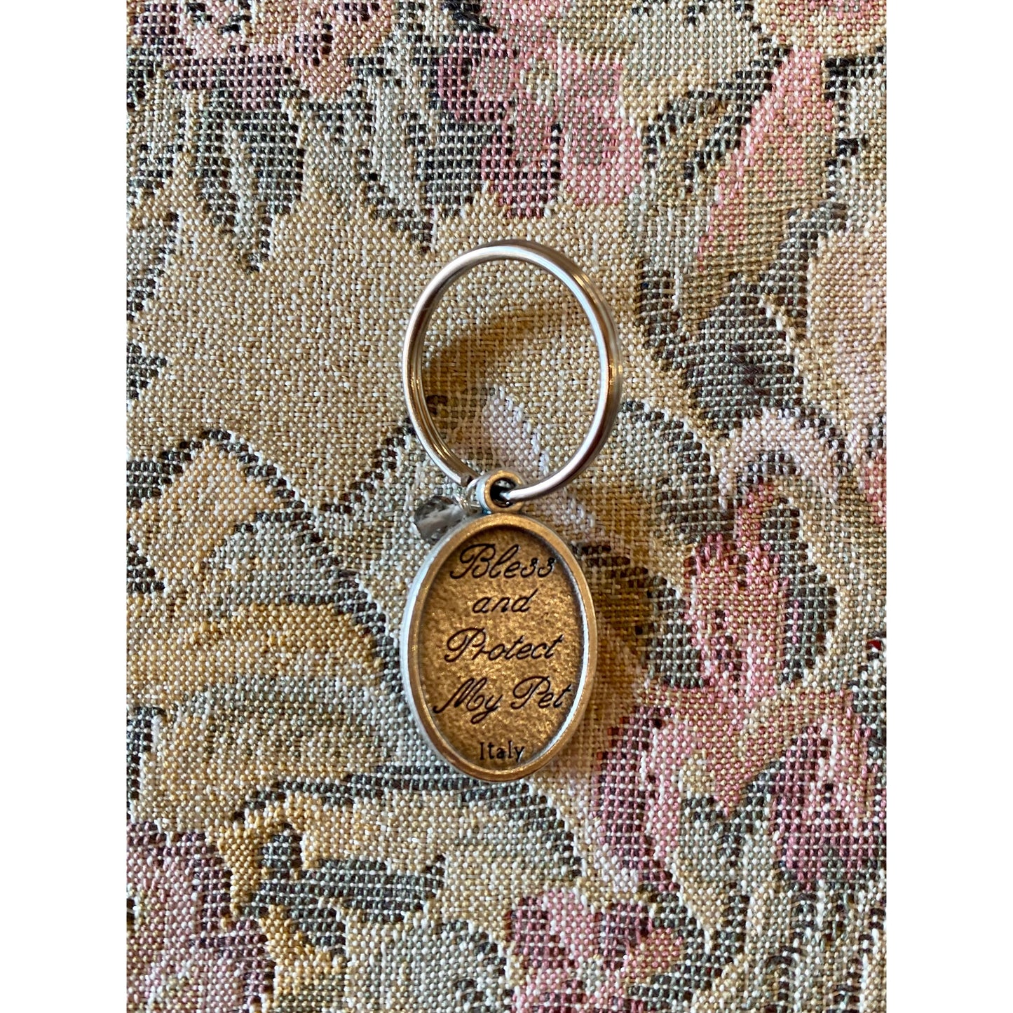 Bless this Pet Tag with Gemstone