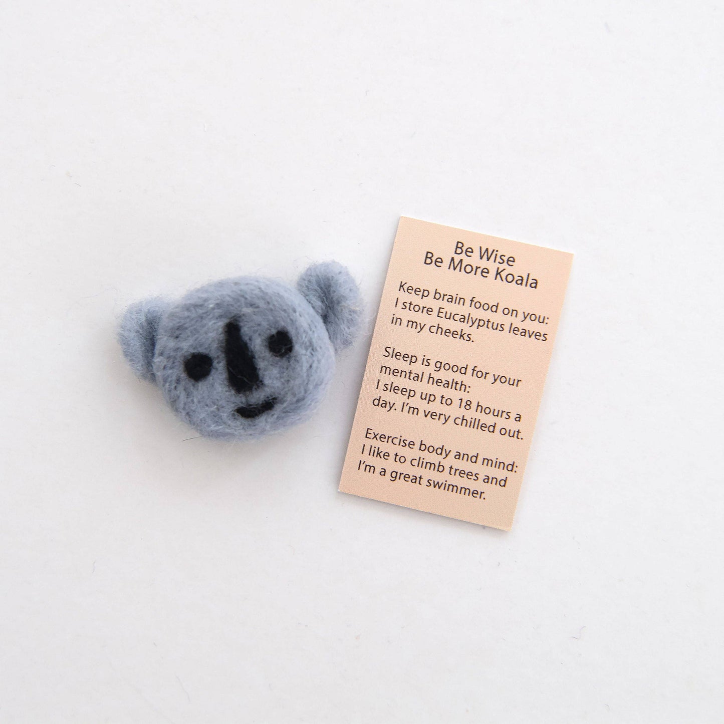 Wool Felt Koala Spirit Animal In A Matchbox