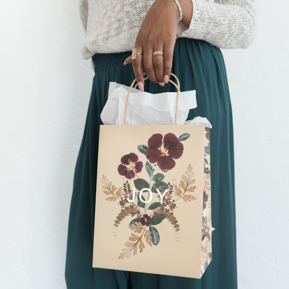 Gift Bag - Plum Leaves