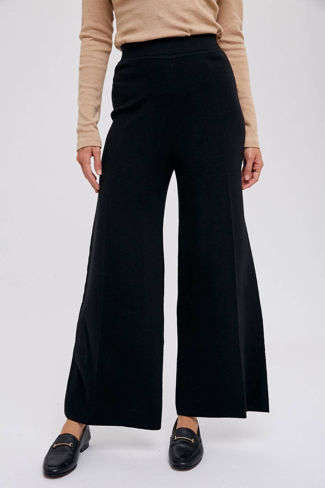 Sweater Knit Wide Leg Pant
