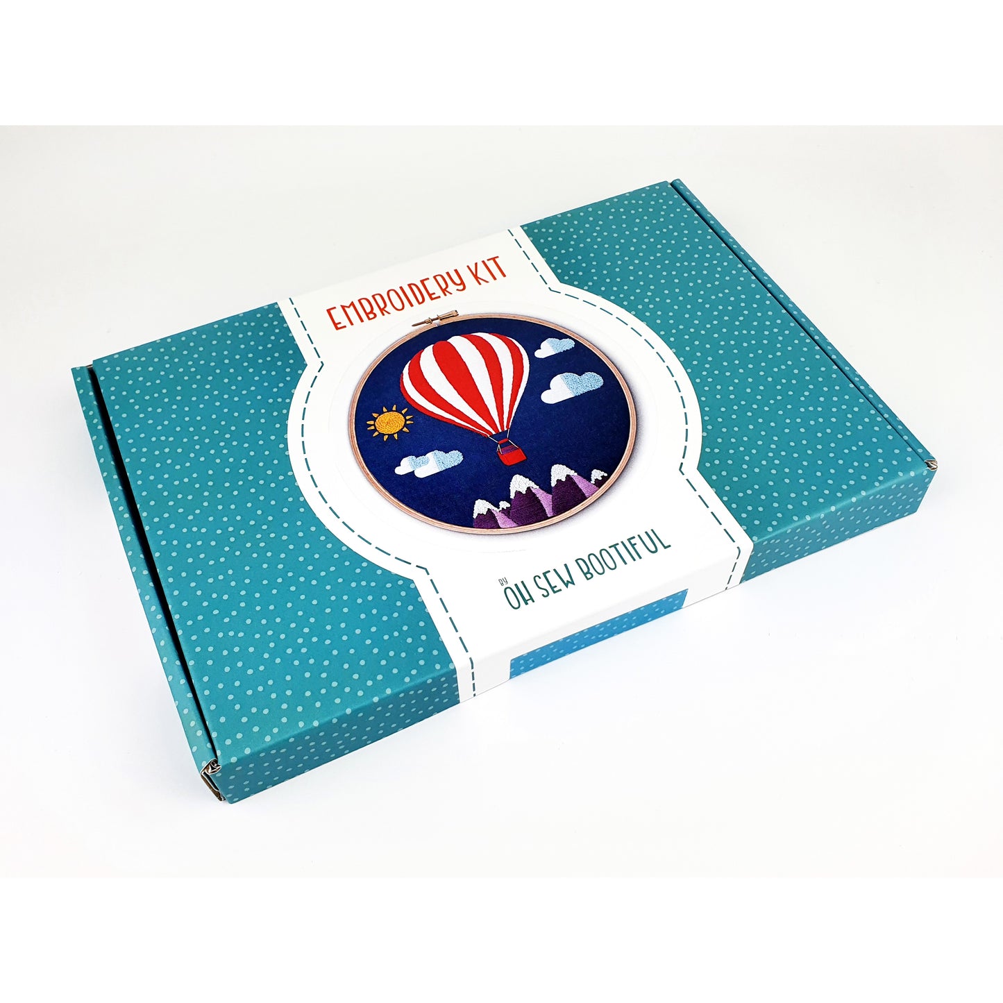 Hot Air Balloon Embroidery Kit Hoop Art
