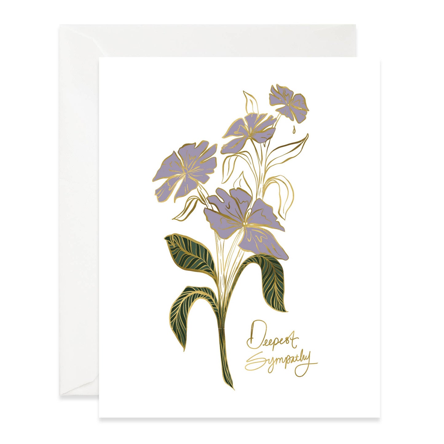 Weeping Botanical Sympathy Card
