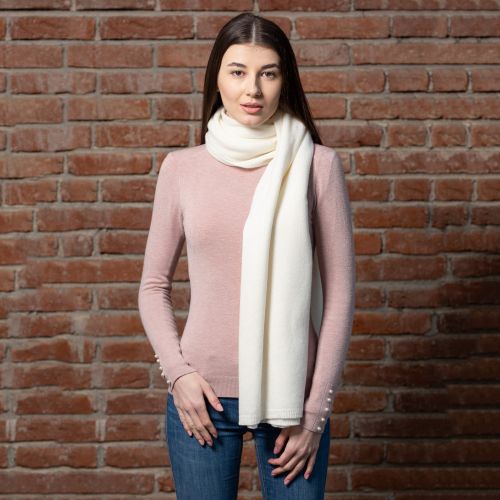 Lambswool Shawl - Lambswool Winter White