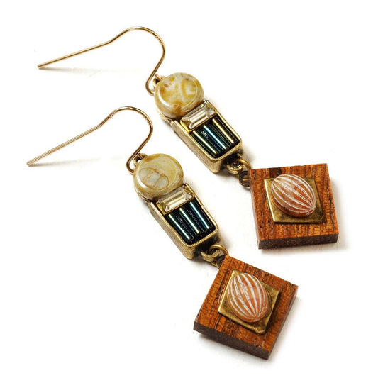 Mid-Century Stripe Earrings