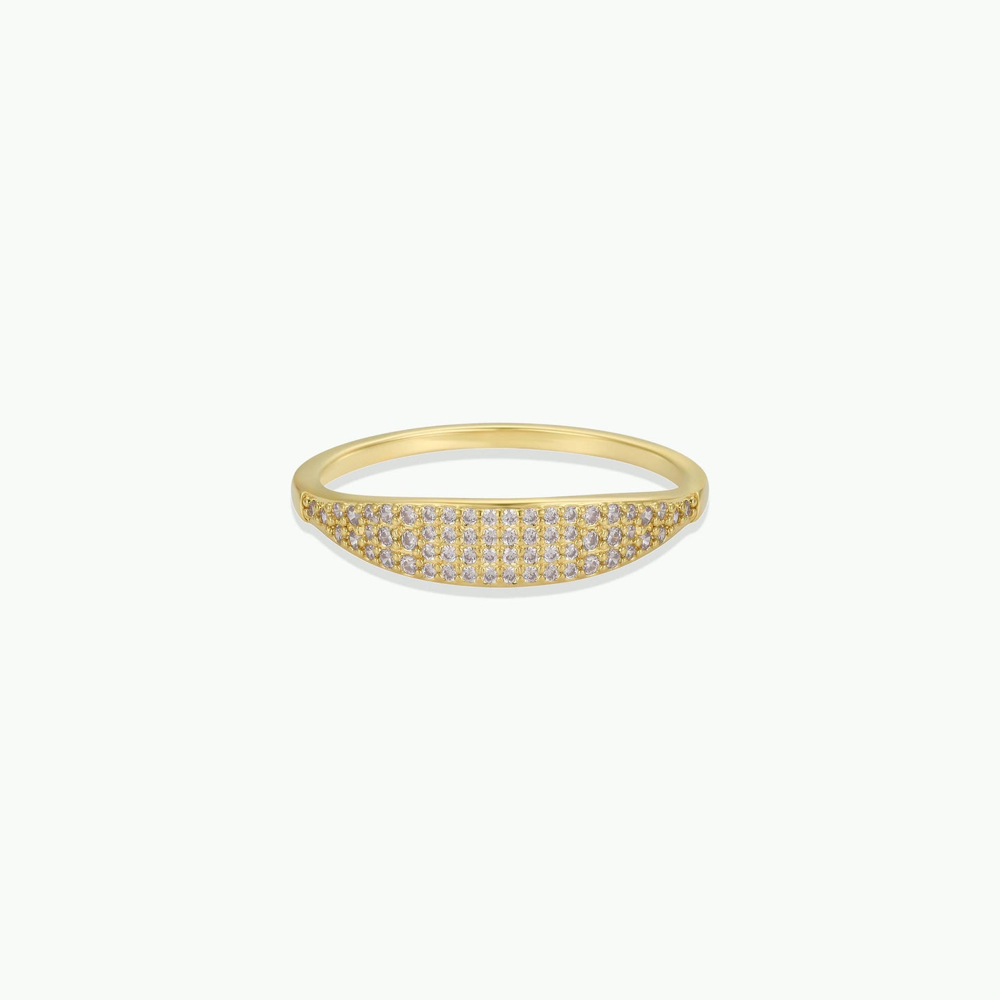 Tapered Pave Ring
