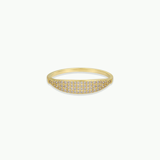 Tapered Pave Ring