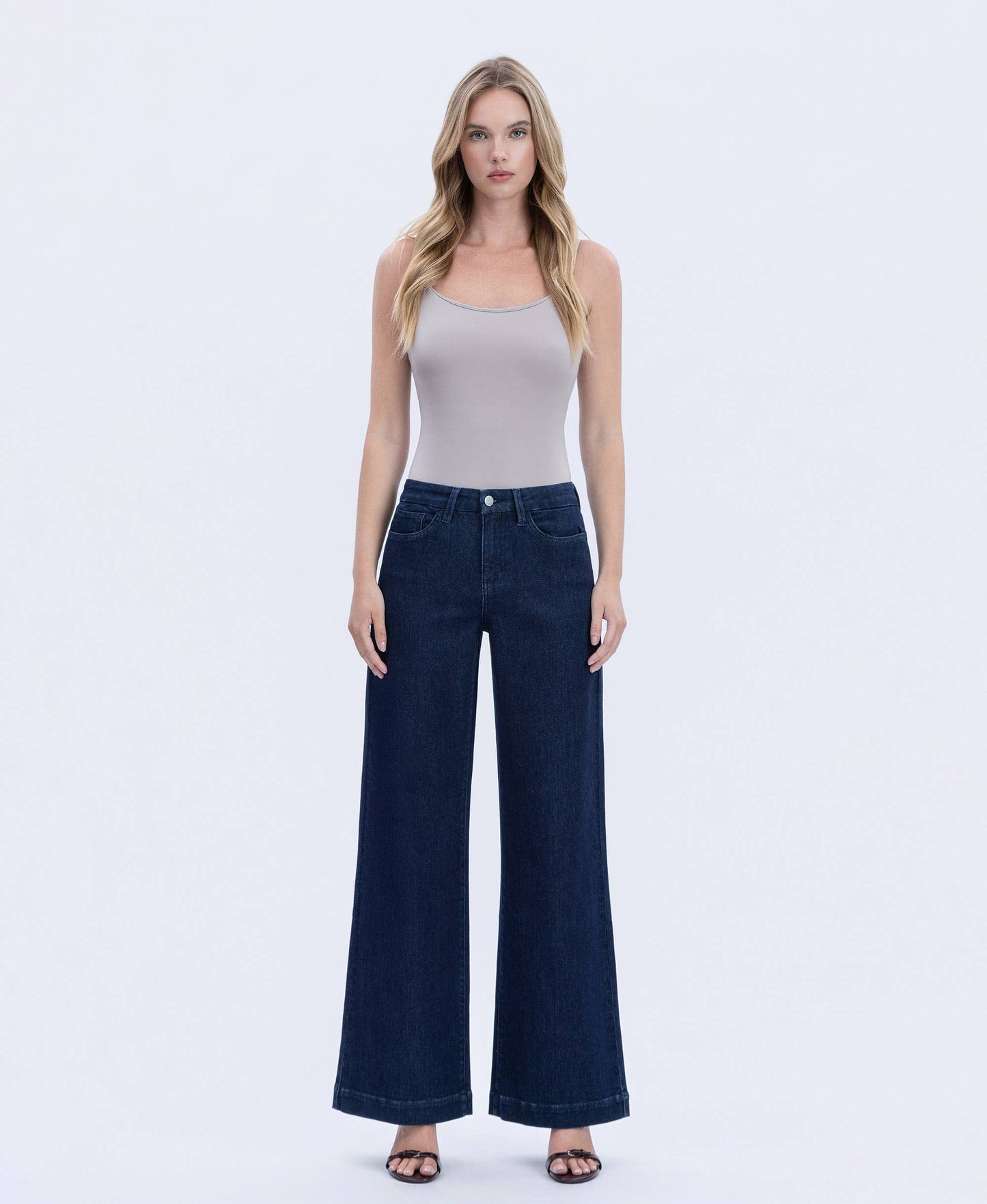 FLYING MONKEY Wide Leg Trouser Jeans