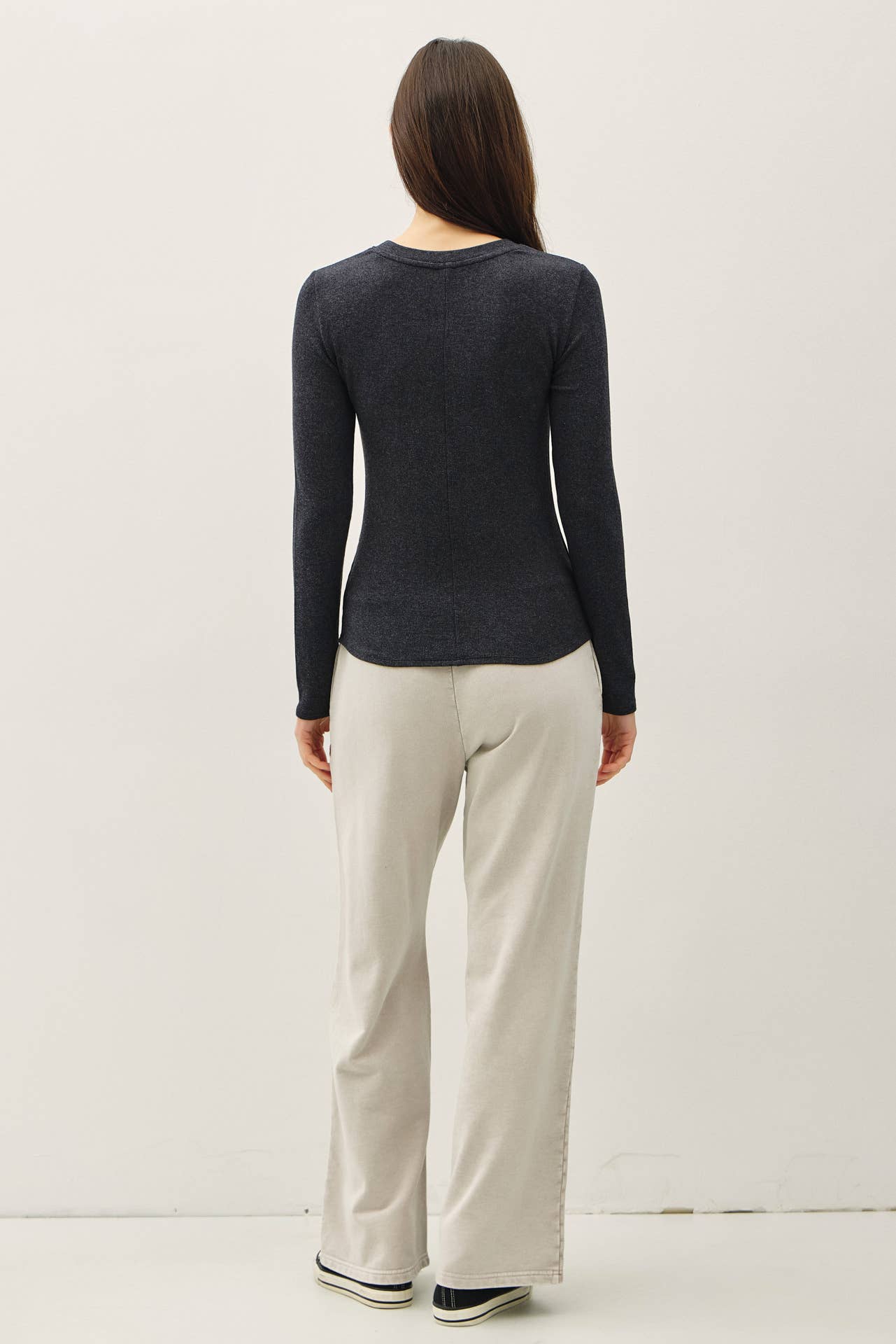 Soft & Slinky Modal Ribbed Henley Top